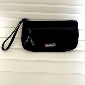 Vera Bradley Clutch, Black, quilted